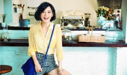 袁姗姗清新短发写真绽放夏日甜笑