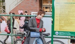 袁姗姗都市漫步光影间的时尚格调