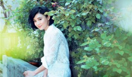 袁姗姗清新短发写真绽放夏日甜笑